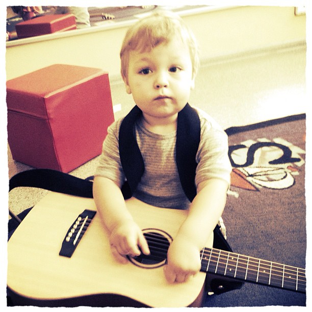 Instagram: My music buddy Diego on a break from jamming
