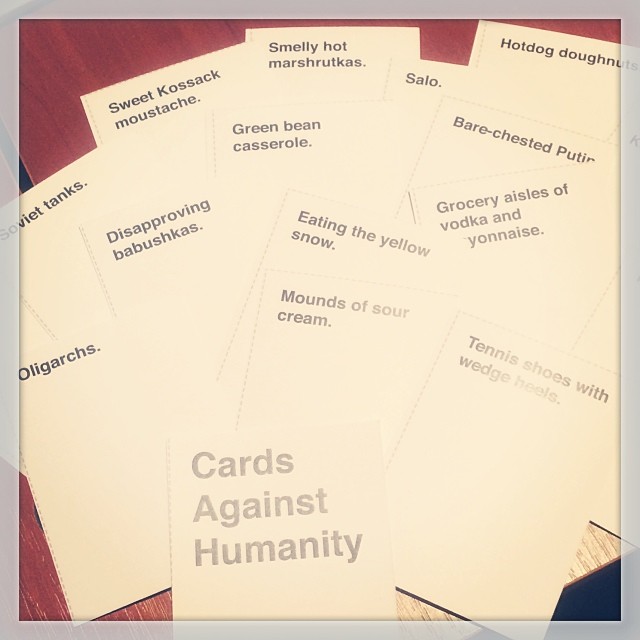 Instagram: Friendsgiving Kyiv Custom cards #CardsAgainstHumanity