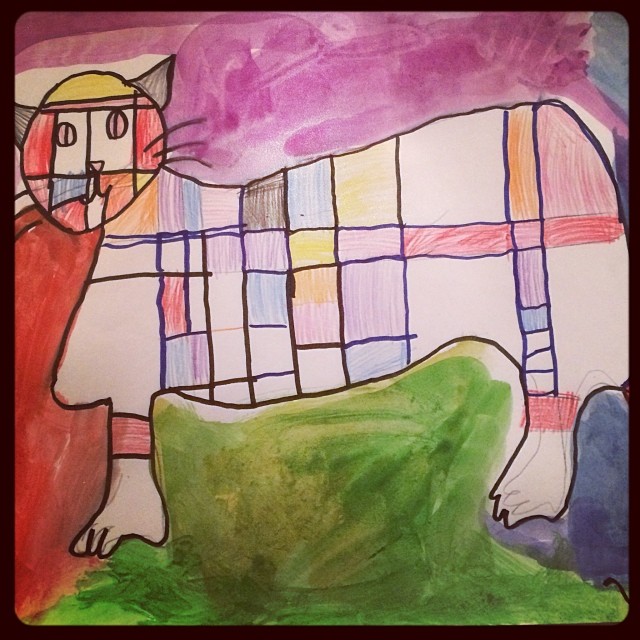 Instagram: Mondrian Cat Art @ French School