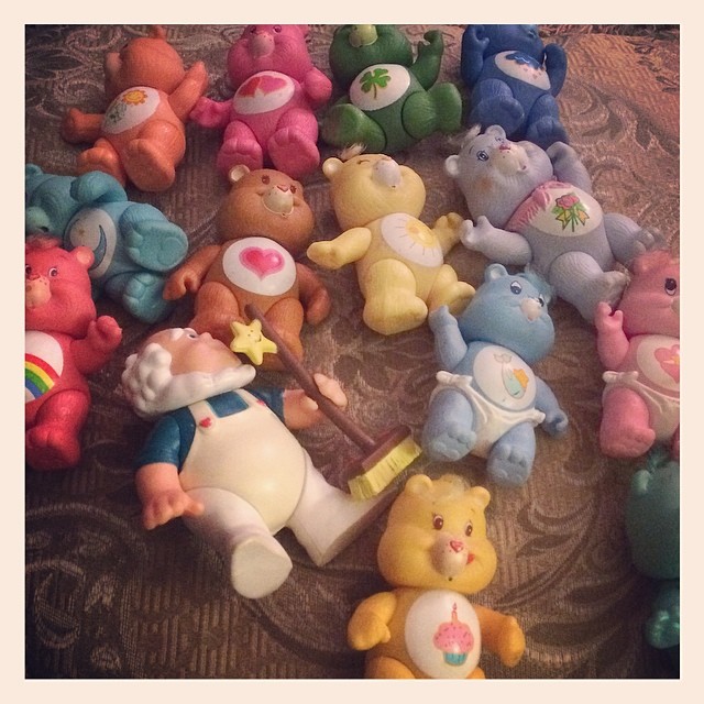 Instagram: Annie's vintage Care Bears = Lily's toys today