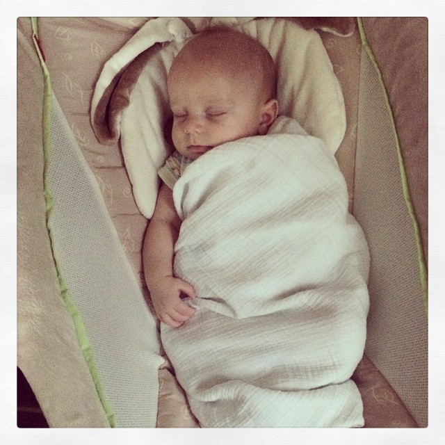 Instagram: e snoozing and looking angelic...