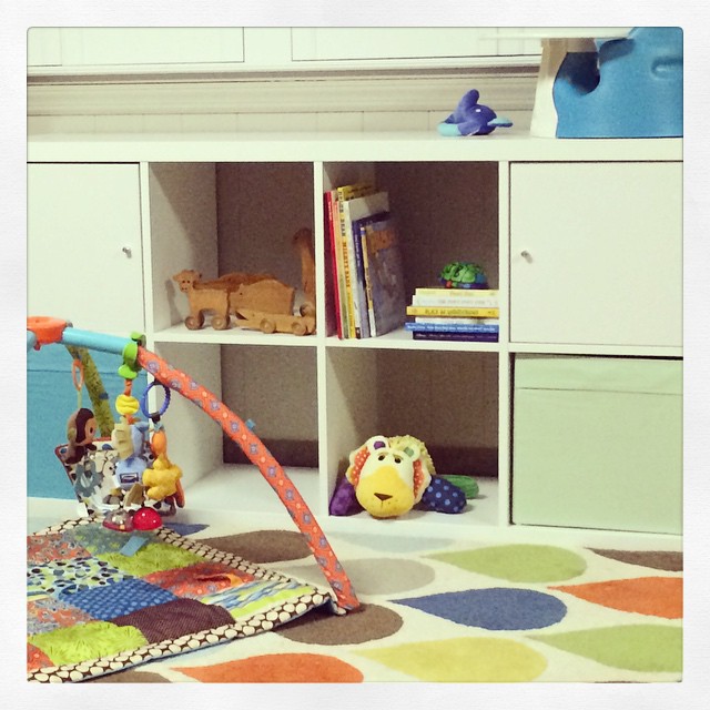 Instagram: E's play area is shaping up!