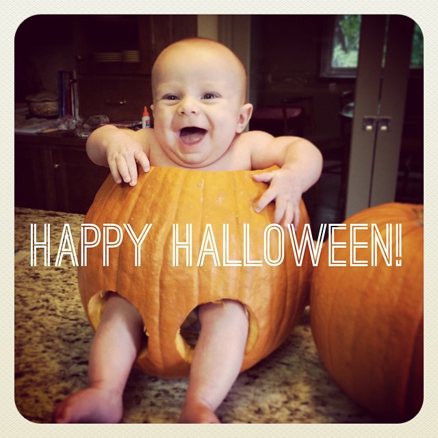 Instagram: Happiest lil pumpkin...