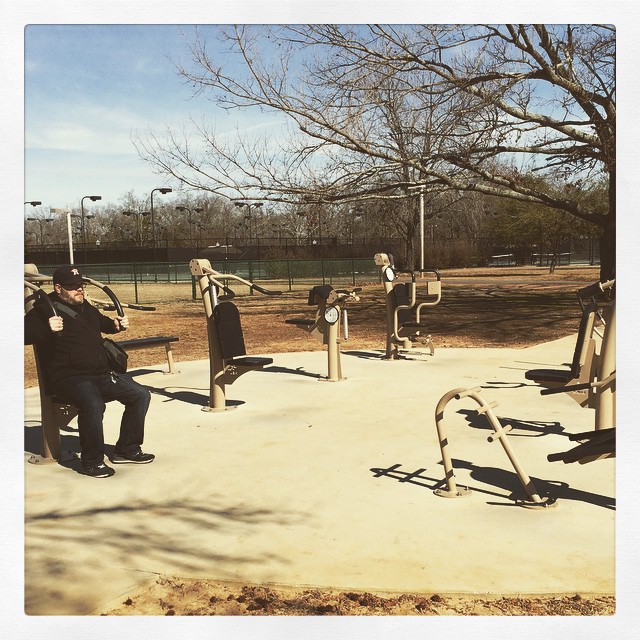 Instagram: Found a fancy version of an Eastern European weight lifting park in Aiken! It doesn't look like you could get tetanus from it though, so it might not be hardcore enough.