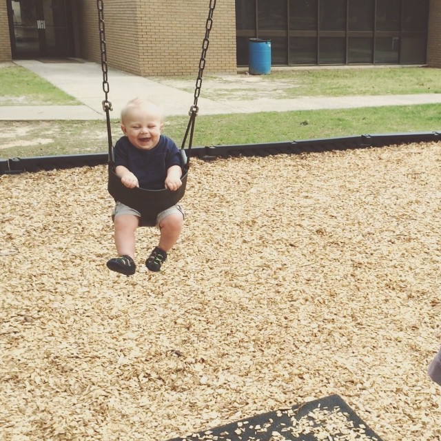 Instagram: Giggly on the swing. #happykid