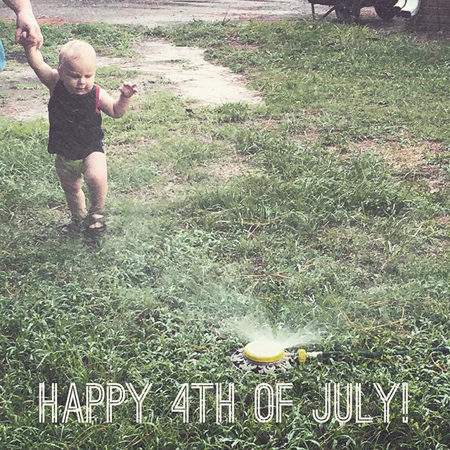 Instagram: Some sprinkler fun on the 4th.