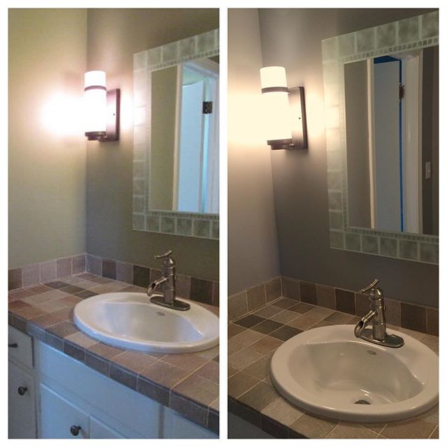 Instagram: before | after: master vanity