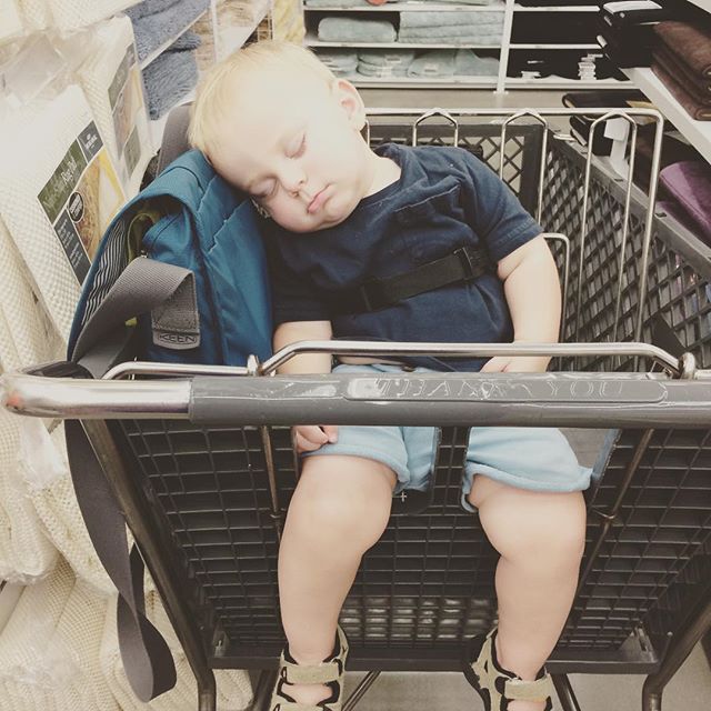 Instagram: Having Uncle E in town wears a toddler out.