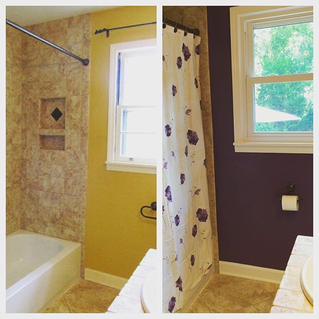 Instagram: before | after: hall bath