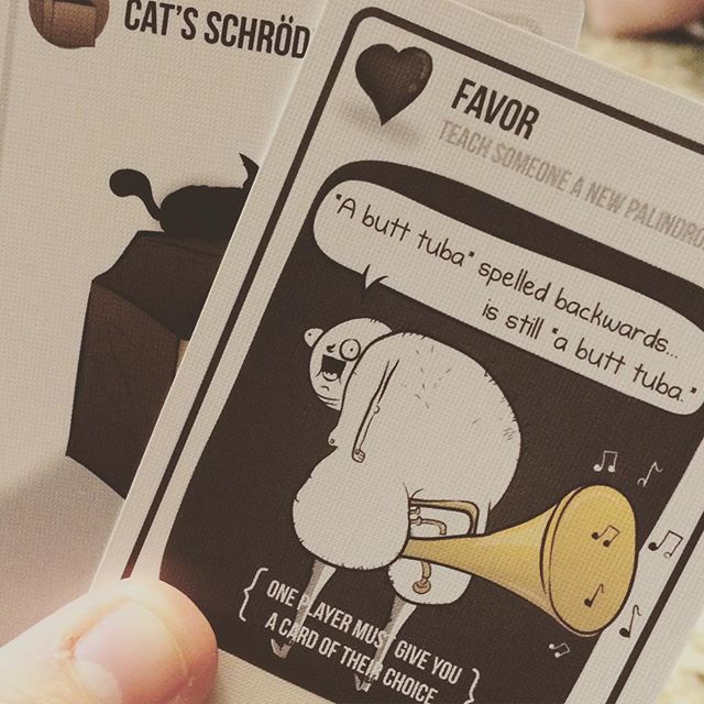 Instagram: Yay palindromes in #explodingkittens