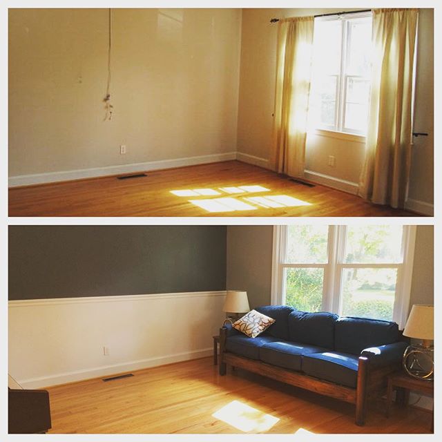 Instagram: before | after: dining room turned piano studio