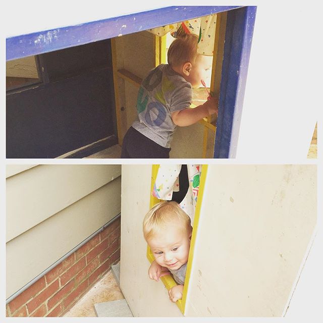 Instagram: Exploring his playhouse.