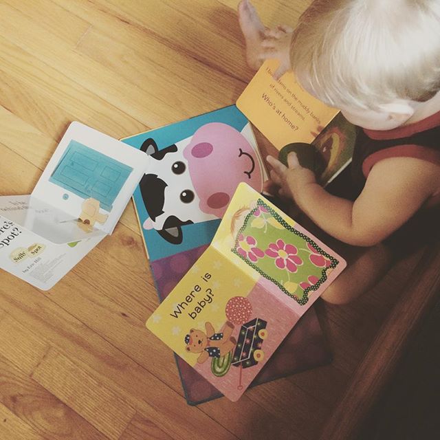 Instagram: Lift-a-flap books on a rainy Saturday = the best.