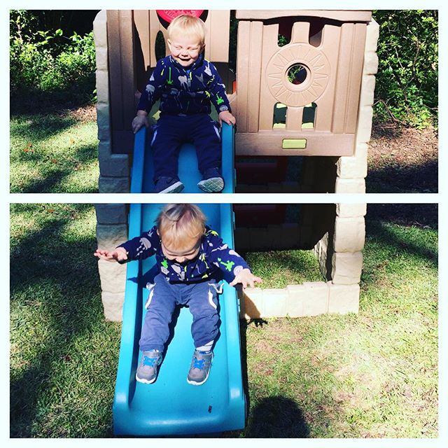 Instagram: Sliding = happiness #15monthsold