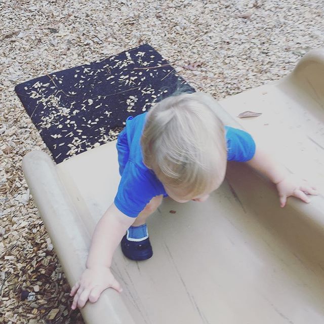 Instagram: I figured he'd be an up-the-slide kind of kid.