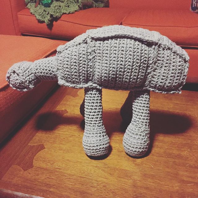 Instagram: AT-AT transporter plush for favorite friends' baby. #starwars