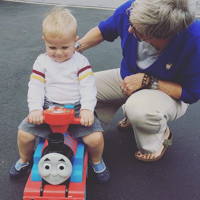 Instagram: E playing with Aunt Deborah!