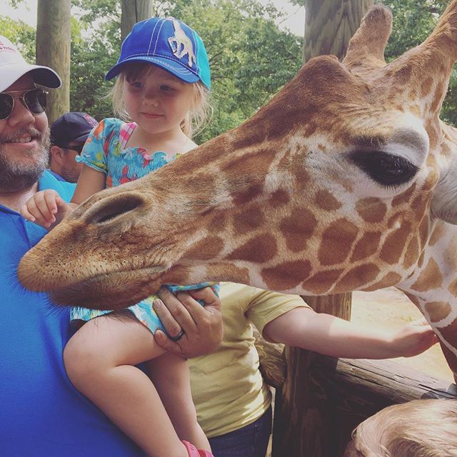 Instagram: Myla and the giraffe!