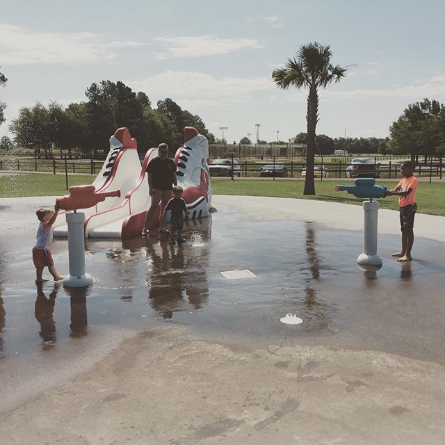 Instagram: A nice play date at the splash pad with Jerome and Tanner! It's great to hang with friends from St. Gerard's!