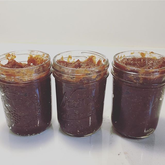 Instagram: Two pounds of figs = 3 jars of fig preserves! Thanks, Jill for the figs!