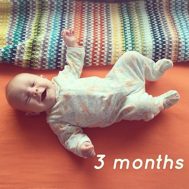 Instagram: Giggly chickadee at 3 months.