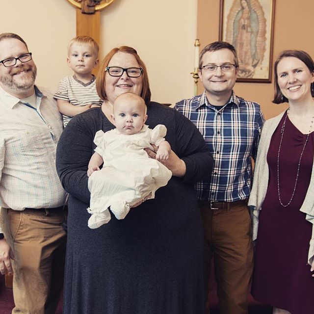 Instagram: One of my favorites from Anka's baptism at St. Gerard