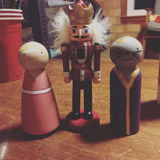 Instagram: In honor the kiddos' first Nutcracker tomorrow: Clara, Nutcracker, and the Mouse King. #mommamade #nutcracker