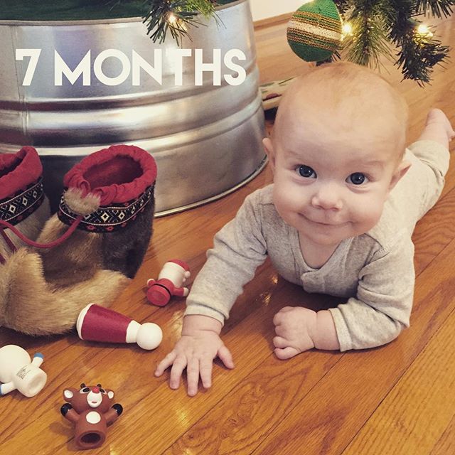 Instagram: With the craziness, I missed the exact day, so here is the official: 7 MONTHS!