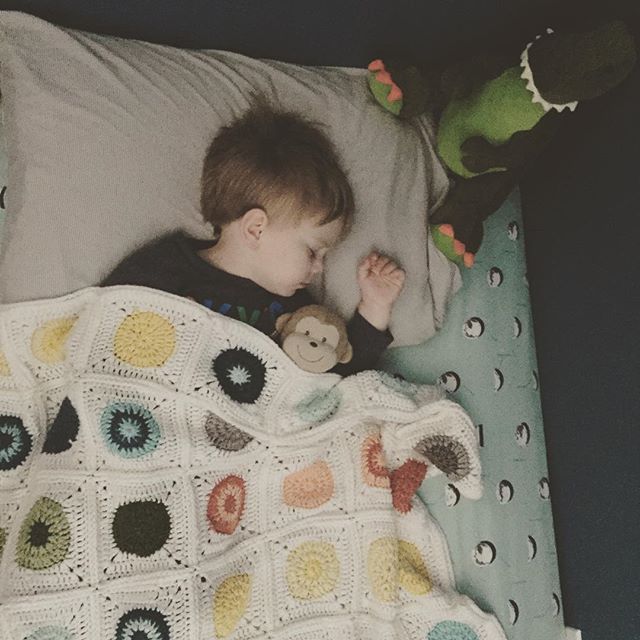 Instagram: The wild man sleeps.