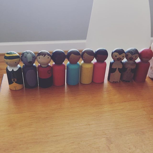 Instagram: Pegdolls lined up in a row.