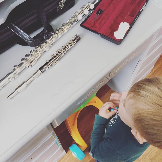 Instagram: Flute & baby flute. #youcanlook #butyoucanttouch