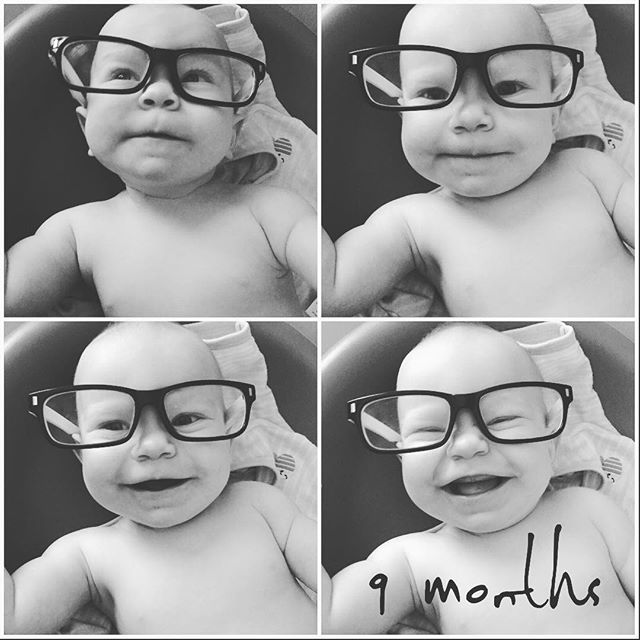 Instagram: Since this is my new favorite, it'll be her 9 month photo! #9monthsin9monthsout
